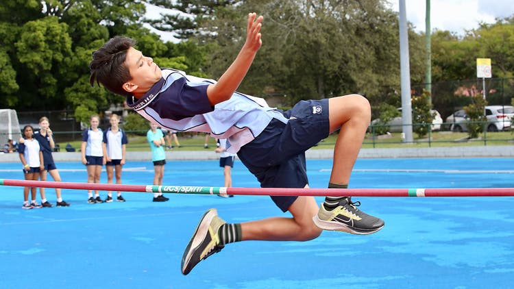 Photo of a student competing in a Sports Carnival