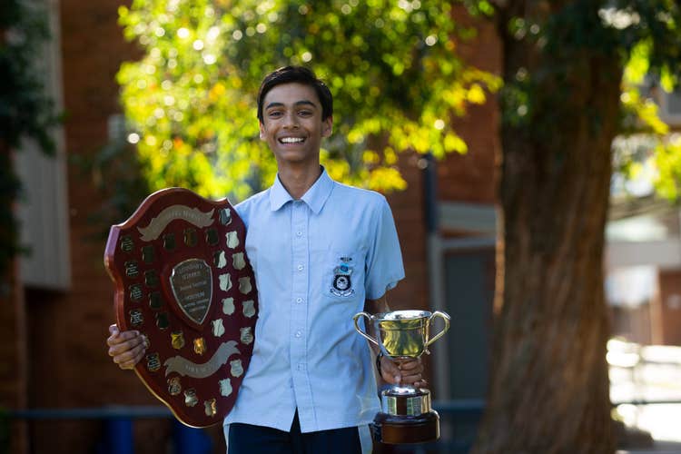 Merewether High School student Akash Enjeti wins Junior ...