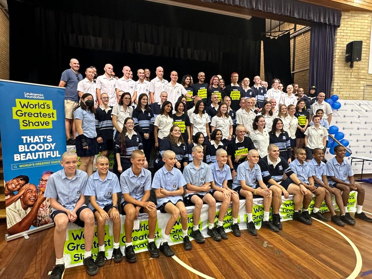 MHS students bravely shaving off their hair to support the Leukemia Foundation